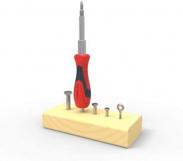 Destornillador de Punta de Doble Material con Mango en T  Crescent8